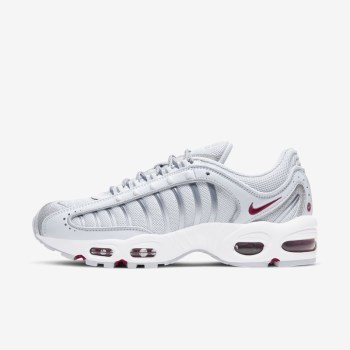 Nike Air Max Tailwind IV - Női Utcai Cipő - Platina/Világos Piros/Fehér/Metal Titán